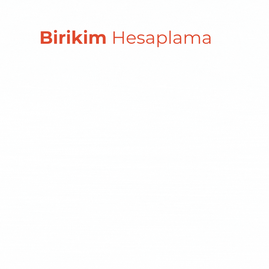 Birikim Hesaplama